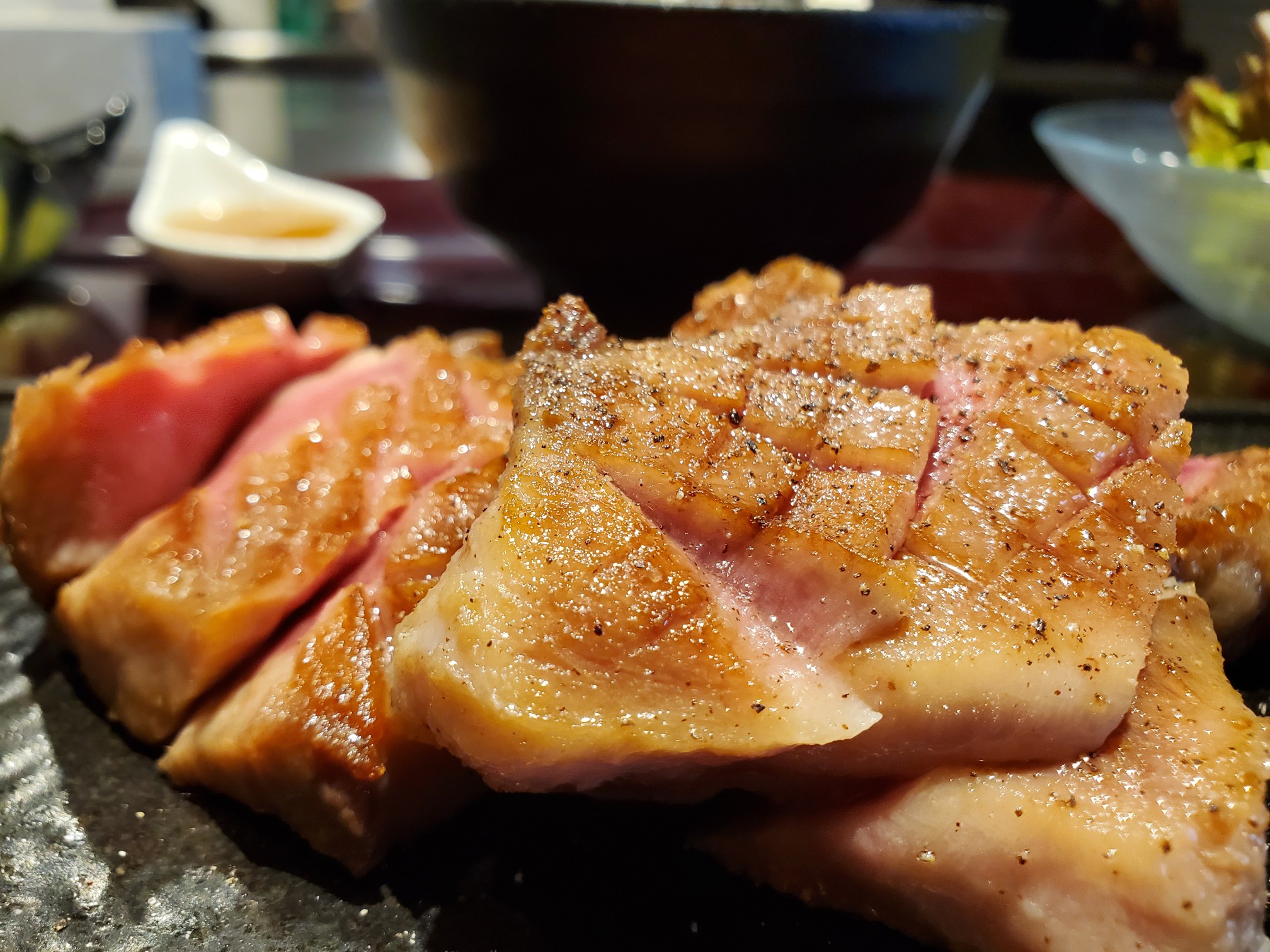 牛タンのアップ